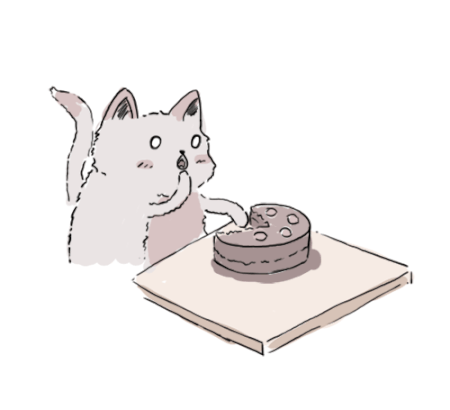 Birthdat cat eating cake _ezgif-3464726917.gif