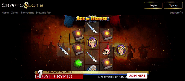 cryptoslots age of heroes.gif