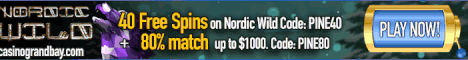 Grand Bay 40 Free Spins Nordic Wild 468x60.gif