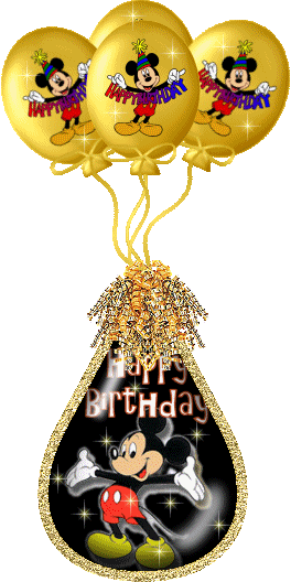 happy birthday baby mickey mouse  baloon on air 3D gif animation blogspot .gif