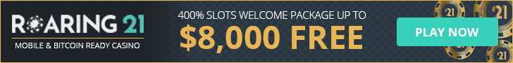 Roaring 21 - 400% Match up to $8000 and 200 Extra Spins!