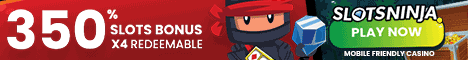350% Slots Bonus from Slots Ninja!