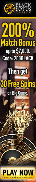Black Lotus $7000 Welcome Bonus + 30 free spins!