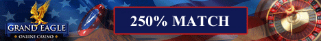 250% Match or 20 Free Spins from Grand Eagle!