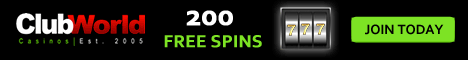 Club World - 200 Free Spins for New Players!